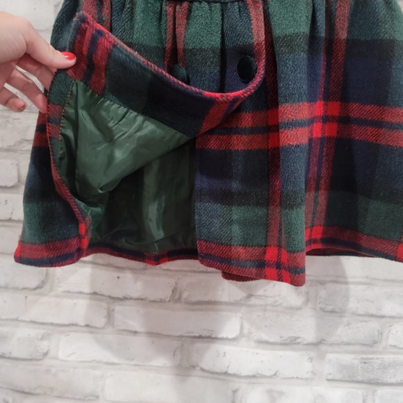 Mud Kingdom 3T-4T Sleeveless Dress Plaid Faux Wool Holiday Christmas - Picture 3 of 11